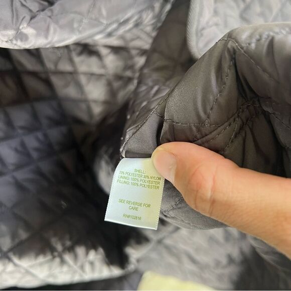 Garnet Hill Essential Quilted Car Coat Sz 14 - Picture 10 of 16